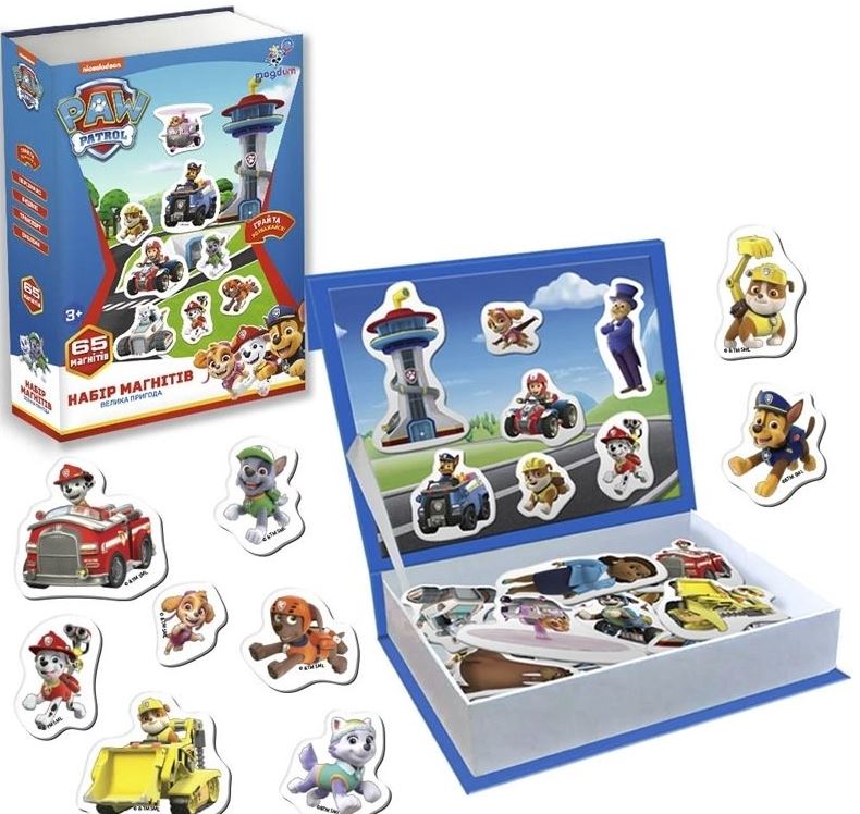 Magdum ML4034-15 Paw Patrol Magnet Set, 65 pcs