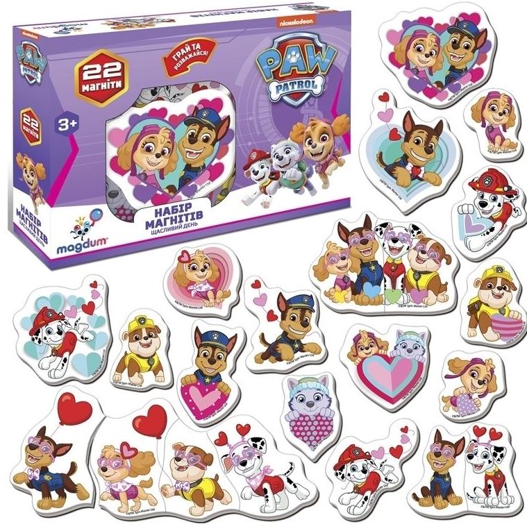 Magdum ML4034-04 Paw Patrol Magnet Set, 22 pcs