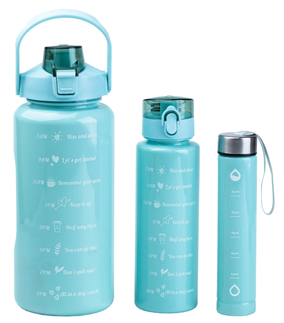 Mint 3-in-1 Water Bottle Set, 300 mL, 700 mL & 2 L