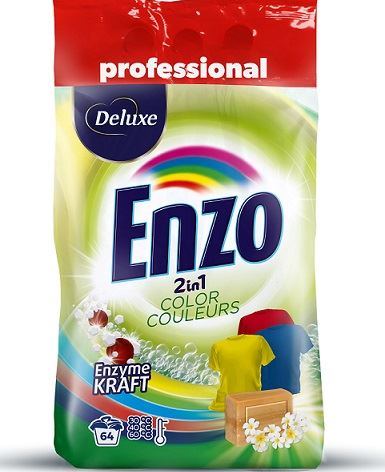 Deluxe Enzo 2-in-1 Color Laundry Detergent Powder, 64 Loads, 4.5 kg