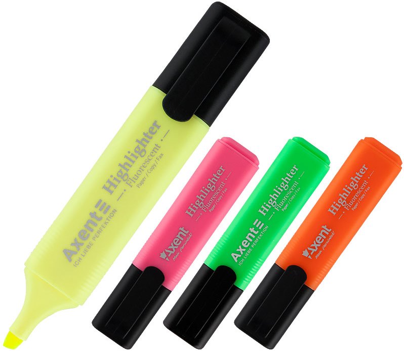 Axent 2531-A Highlighter Set, 4 pcs