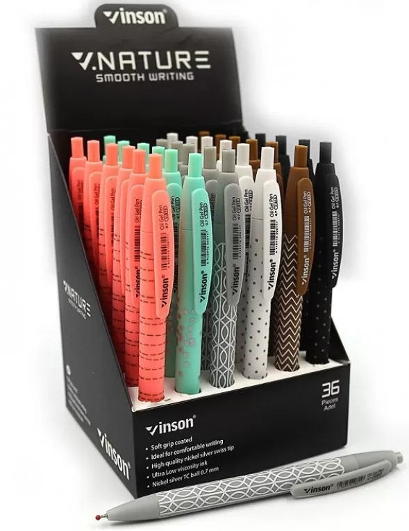 Vinson Nature V-815 Retractable Oil-Based Ballpoint Pen