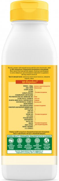 Garnier Fructis Banana Superfood Nourishing Hair Conditioner, 350 mL - Image 2