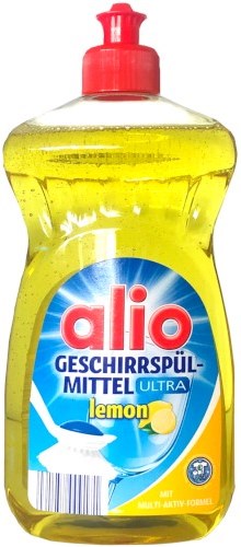 Alio Lemon Dishwashing Liquid, 500 mL