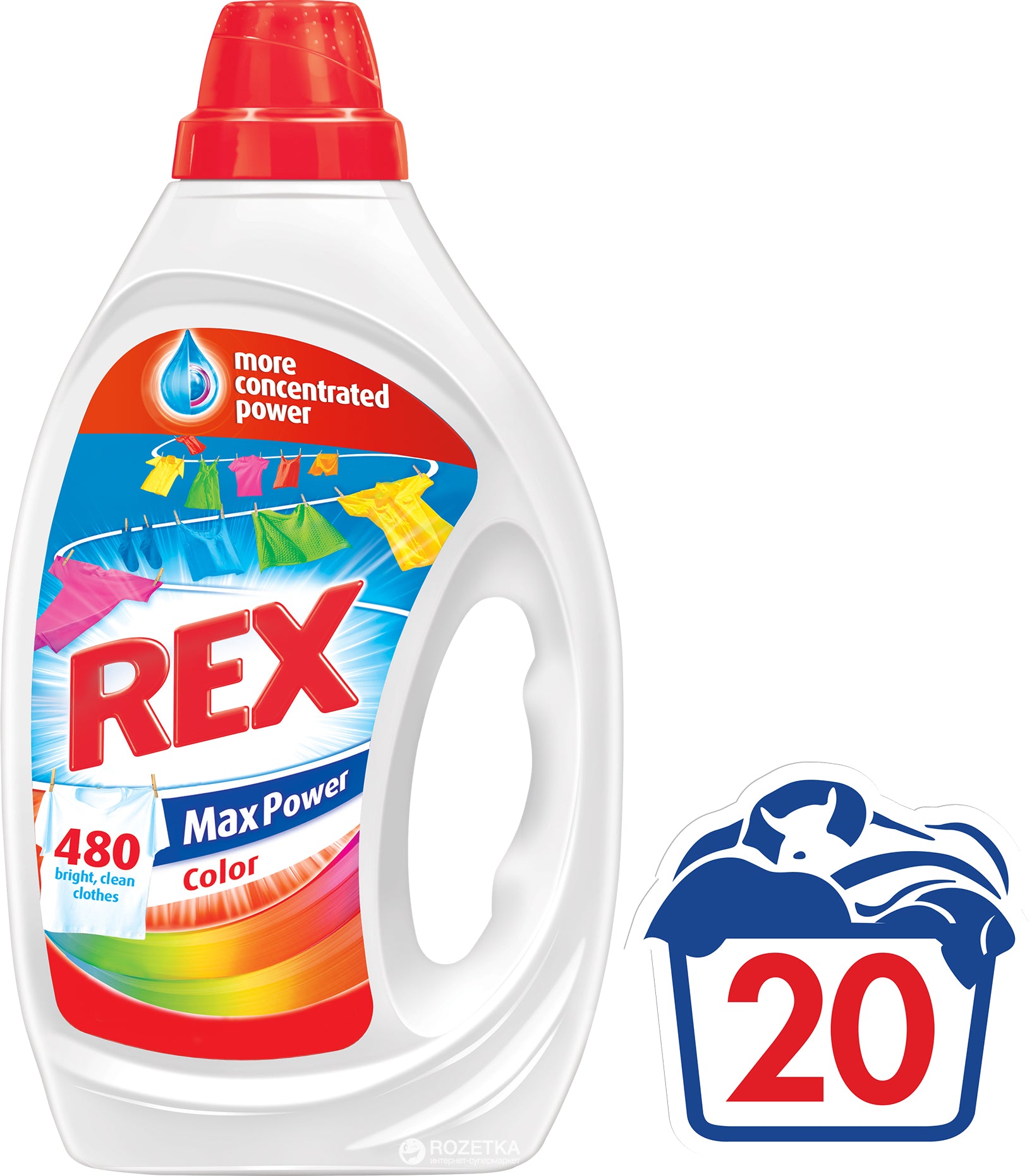 Rex Color Laundry Detergent Gel, 1 L - Image 3