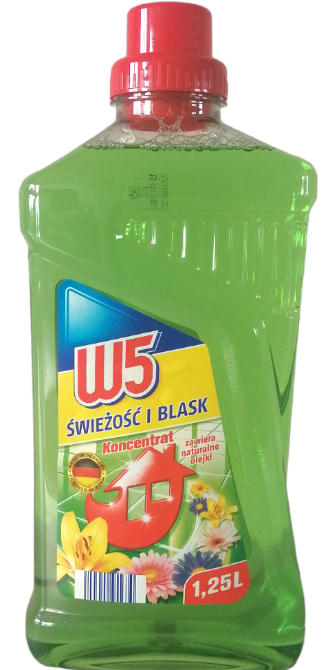 W5 Floral Scent Concentrated All-Purpose Cleaner, 1.25 L