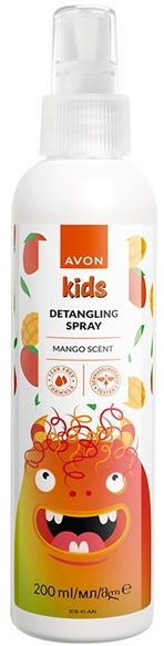 Avon Kids Mango Scent Detangling Hair Spray, 200 mL