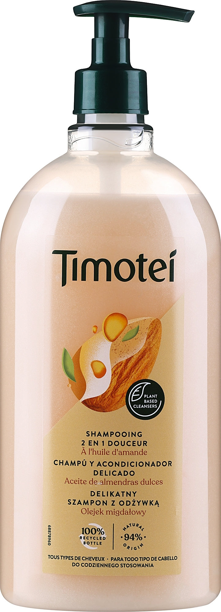 Timotei 2-in-1 Softness & Nourishment Shampoo, 750 mL