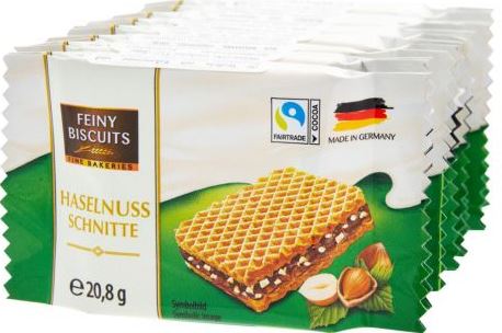 Feiny Biscuits Hazelnut Cream Wafers, 20.8 g