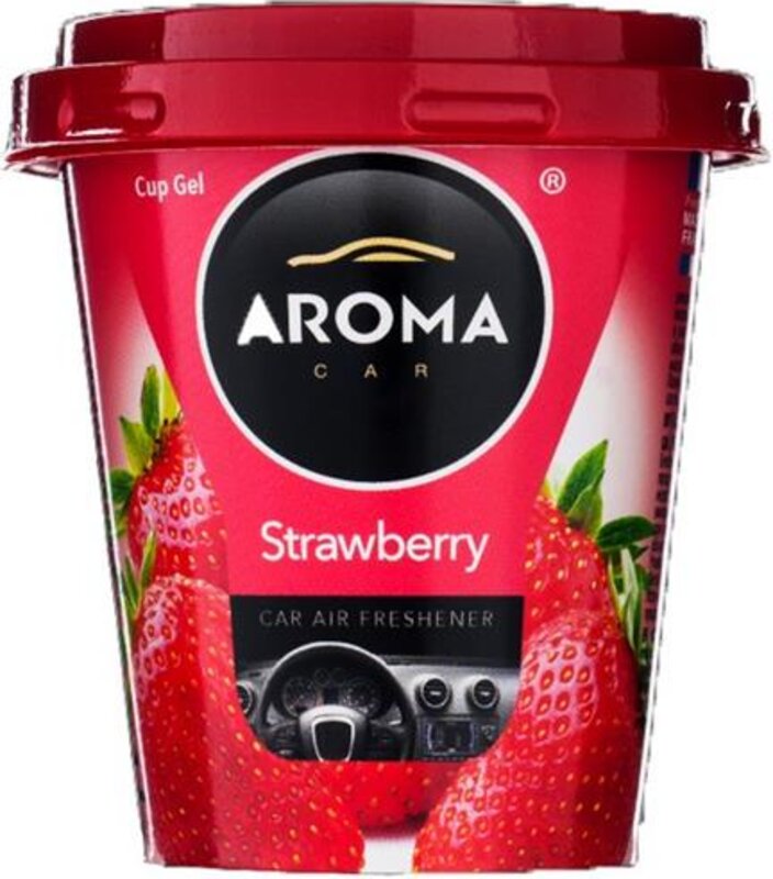Aroma Car Strawberry Gel Car Air Freshener, 130 g