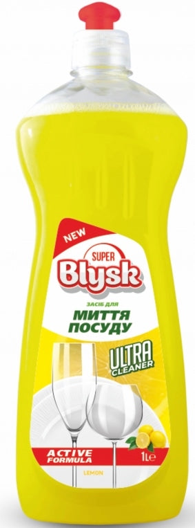 Super Blysk Lemon Dishwashing Liquid, 1 L