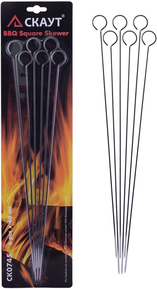 Scout SK0745 Skewer Set on Blister, 40 x 0.25 cm, 6 pcs