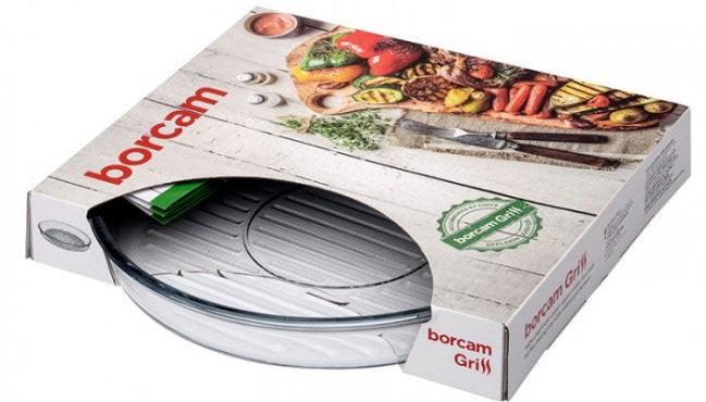 Borcam 59544 Round Glass Grill Baking Dish, 32 cm - Image 2