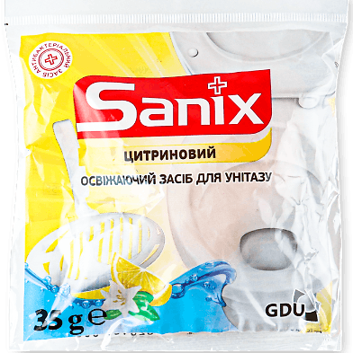 Sanix Citrus Toilet Rim Block, 35 g