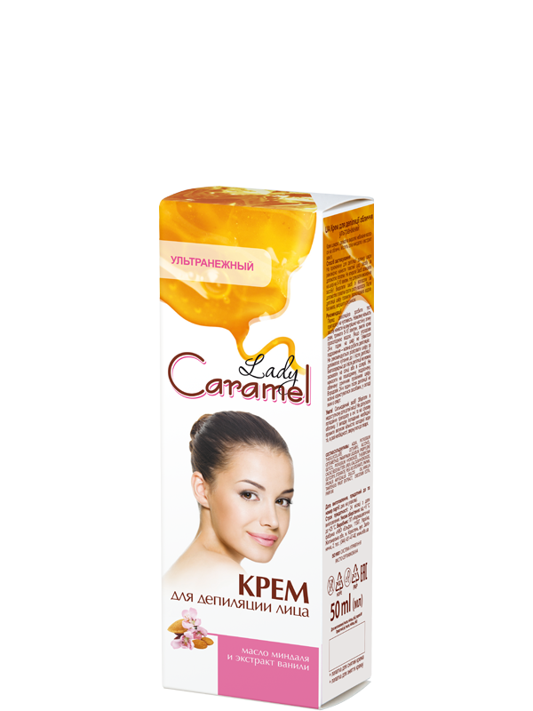 Caramel Depilatory Cream for Face, 50 mL