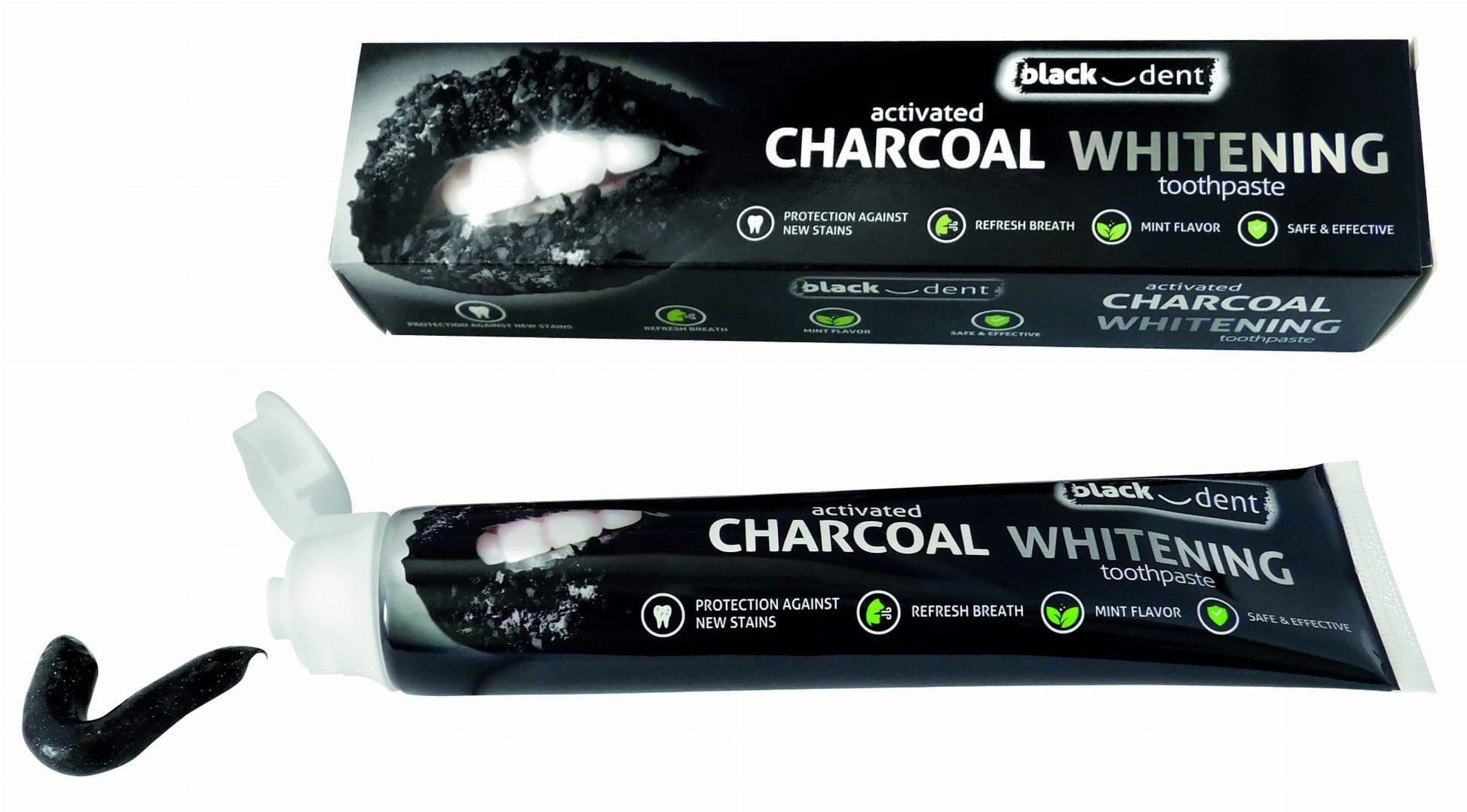 Blak-Dent Charcoal Whitening Toothpaste, 75 mL - Image 2
