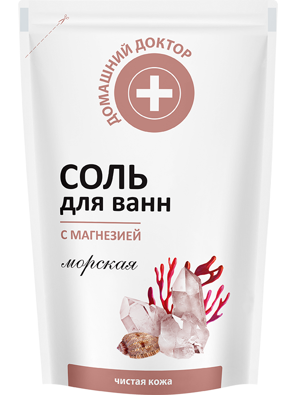 Domashnii Doktor Magnesia Bath Salt Refill Pouch, 500 g