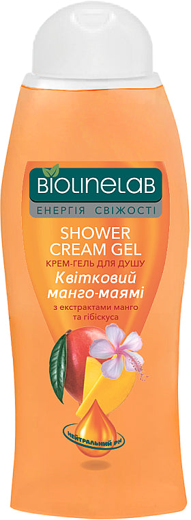 Biolinelab Floral Mango Miami Shower Cream Gel, 400 mL