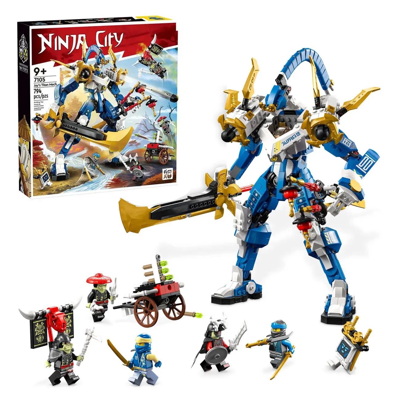 Ninja City 7105 Building Set, 794 pcs