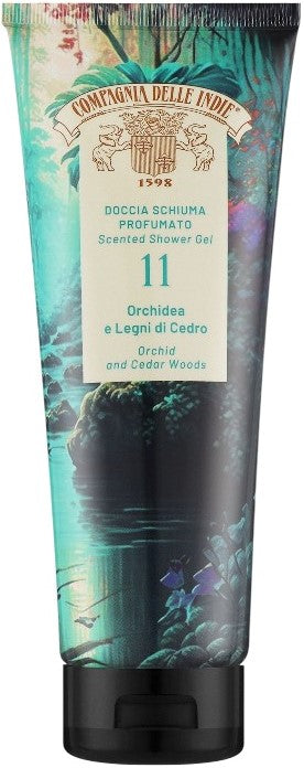 Compagnia delle Indie 11 Orchid & Cedarwood Shower Gel, 250 mL
