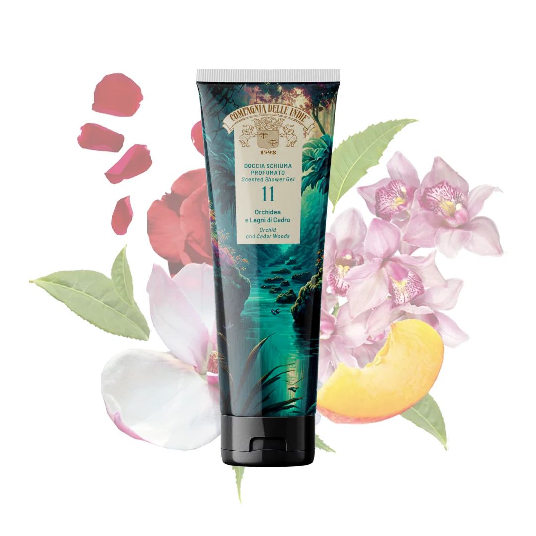 Compagnia delle Indie 11 Orchid & Cedarwood Shower Gel, 250 mL - Image 2