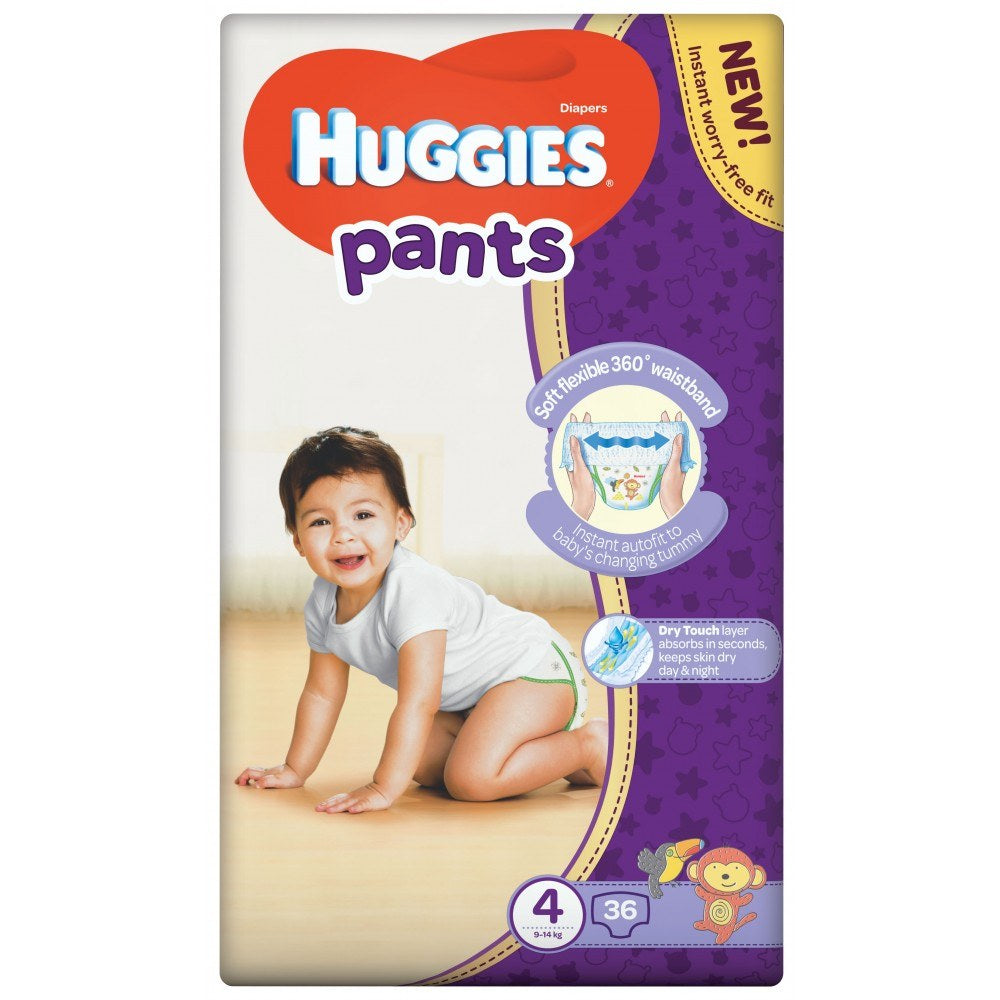 Huggies Pants Unisex (4) Baby Pull-Up Diaper Pants, 36 pcs, 9-14 kg