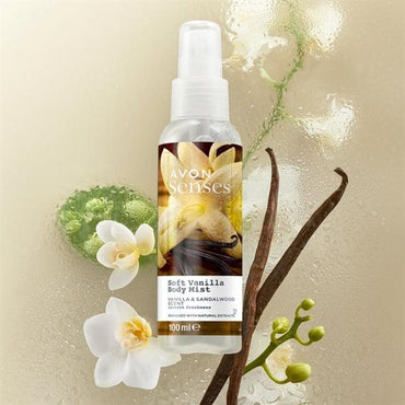 Avon Senses Soft Vanilla Body Lotion Spray, 100 mL - Image 2