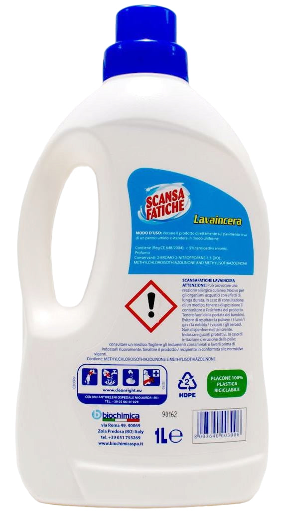 Scansafatiche Wash & Wax Tile Floor Cleaner, 1 L - Image 2