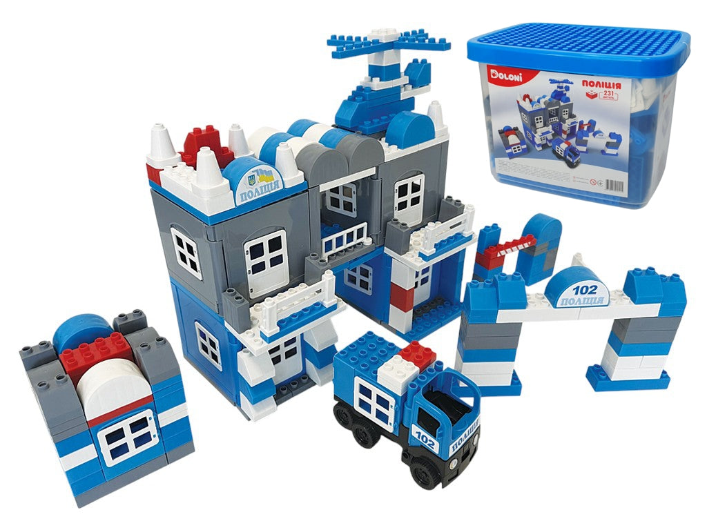 Doloni 013888/02 Police 231 detal v plastykovomu boksi Building Block Set