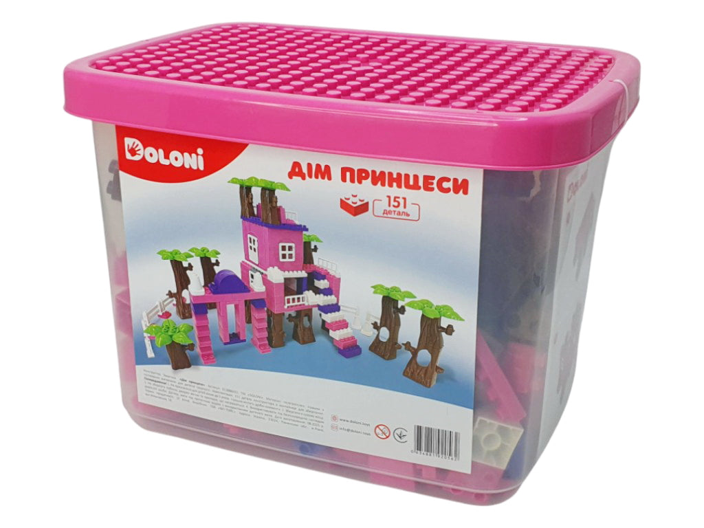 Doloni 013888/03 Princess House 151 detal v plastykovomu boksi Building Block Set - Image 2