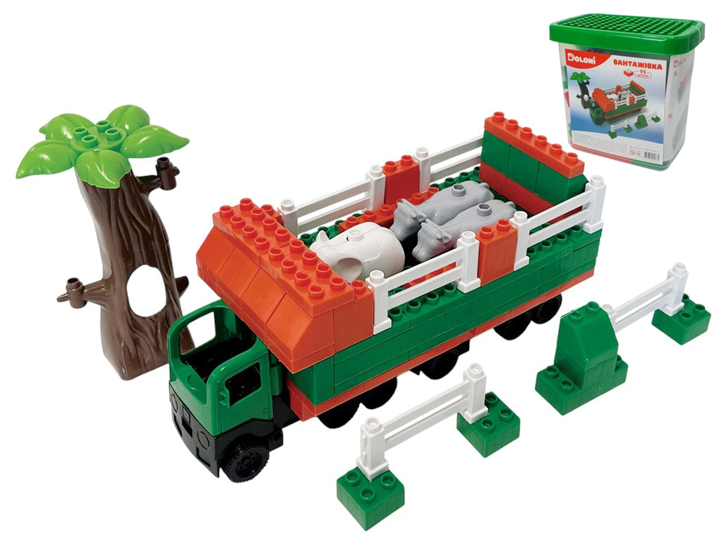 Doloni 013888/10 Truck 95 detaley v plastykovomu boksi Building Block Set