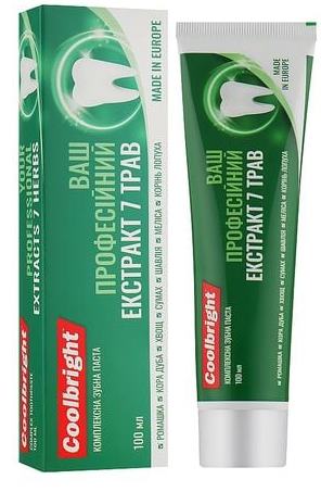 Coolbright Professional 7 Herb Extract Toothpaste, 100 mL