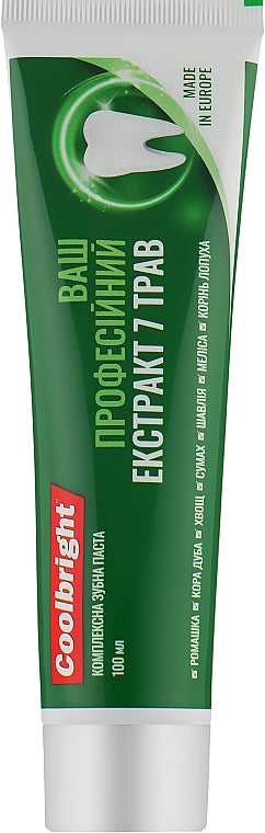Coolbright Professional 7 Herb Extract Toothpaste, 100 mL - Image 2