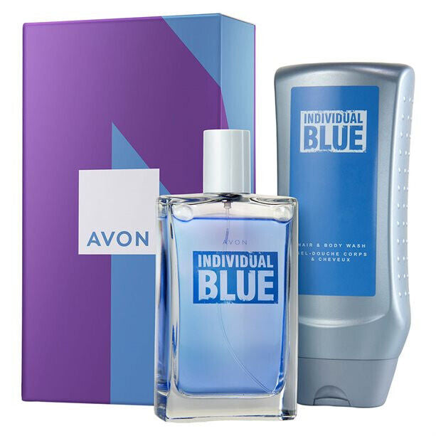 Avon Individual Blue Men's Gift Set: Eau de Toilette 100 mL + Shower Gel 250 mL