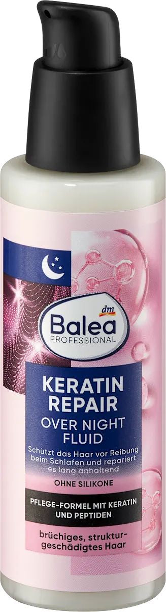 Balea Professional Keratin Repair Overnight Hair Fluid, 100 mL