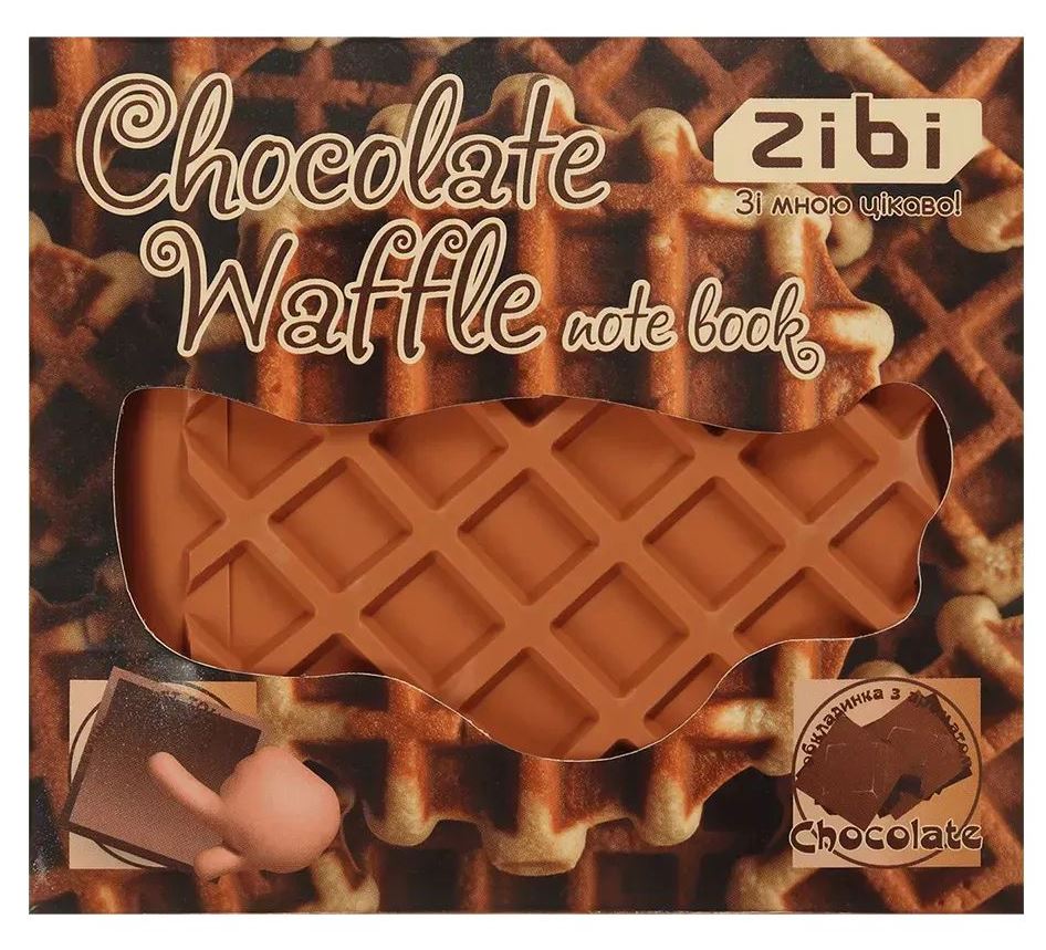 Zibi Scented Notebook ZB12470-40 Chocolate Wafer 80 sheets - Image 2