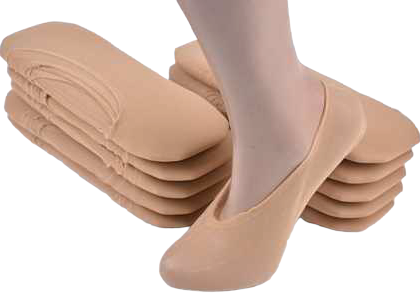 Women's Plus-Size Sheer Footie Socks, 1 Pair