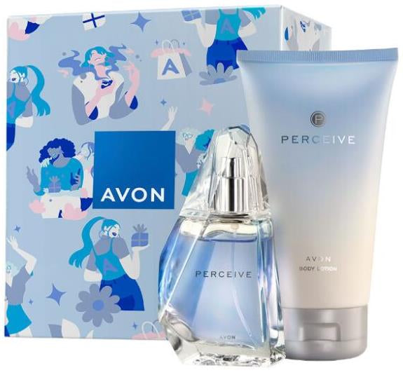 Avon Perceive Women's Gift Set: Eau de Parfum 50 mL & Body Lotion 150 mL