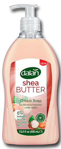 Dalan Cream Shea Liquid Hand Soap with Pump, 400 mL