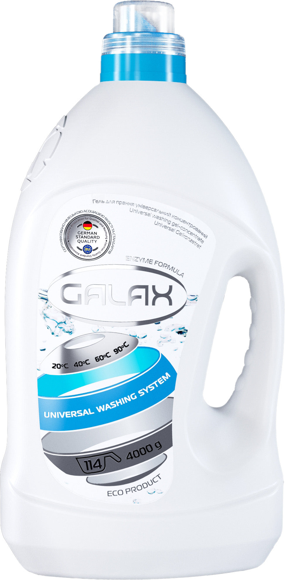 Galax Universal Fresh Mint Laundry Detergent Gel, 4000 g
