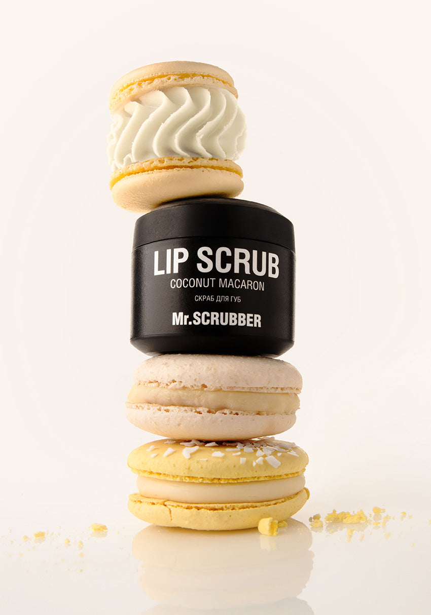 Mr. Scrubber Coconut Macaron Lip Scrub, 35 g - Image 3