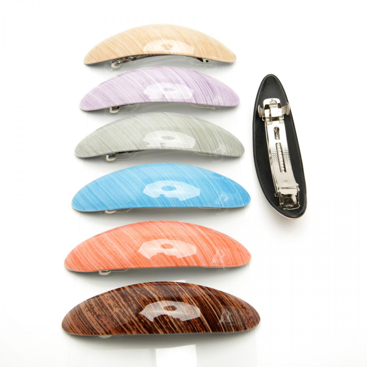 6-3034 Colored Kids' Automatic Hair Clip, 9.3 x 2.2 cm (Price per 1 pc)