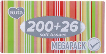 Ruta Family Pack Boxed Facial Tissues, 200 + 26 Sheets - Image 2