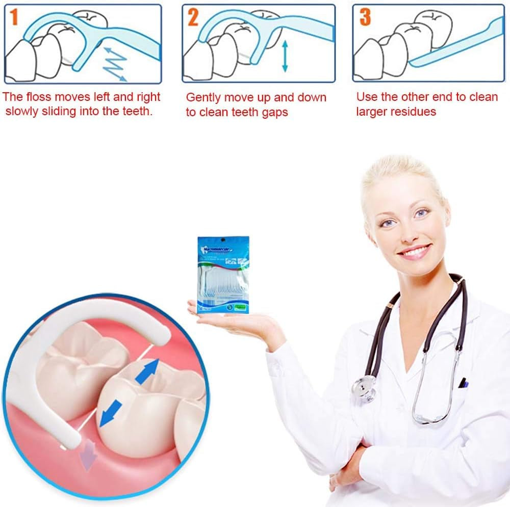 Macromolecule Dental Floss Picks, 30 pcs - Image 2