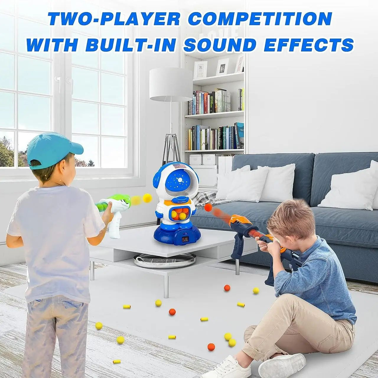 Space Explorer Astronaut YC 301 Target & Blaster Set with Sound, Electronic Scoreboard, 2 Blasters & Soft Darts - Image 4