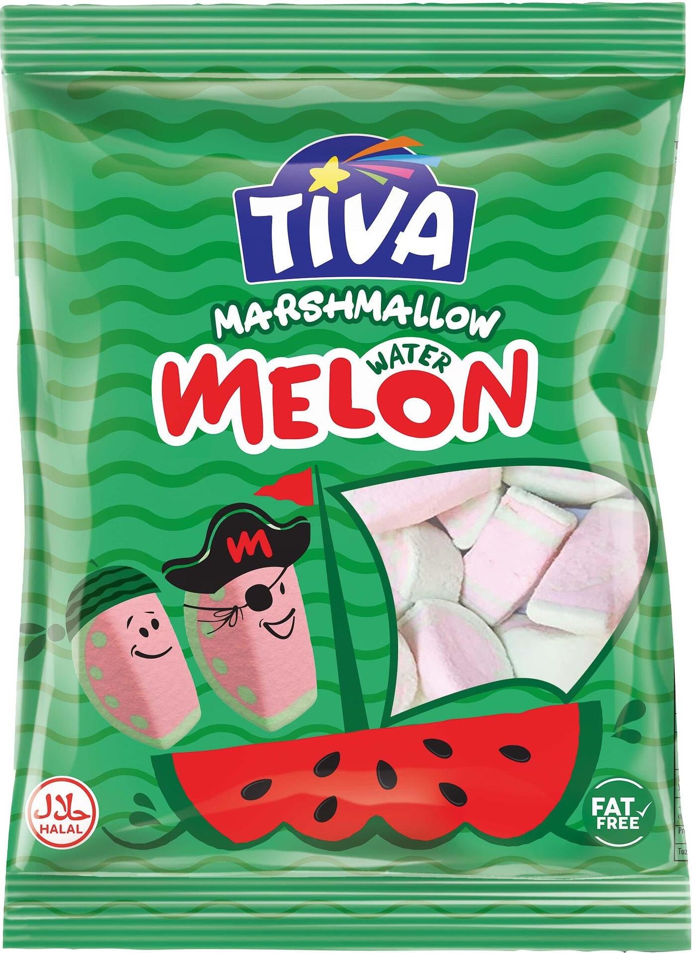 Tiva Watermelon Marshmallows, 140 g