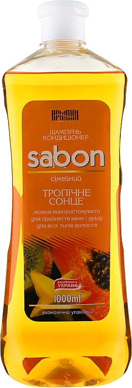 Armoni Sabon Tropical Sun Shampoo & Conditioner, 1000 mL