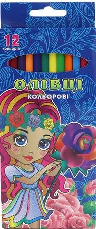 Josef Otten 1051-12 Kids Colored Pencils for Girls, 12 Colors