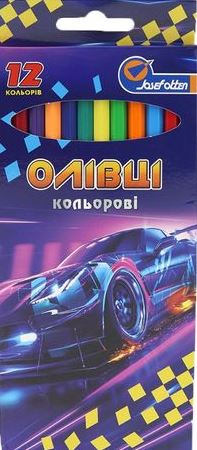 Josef Otten 1051-12 Kids Colored Pencils for Boys, 12 Colors