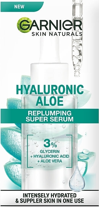 Garnier Skin Naturals Hyaluronic Aloe Moisturizing Serum for Normal & Combination Skin, 30 mL
